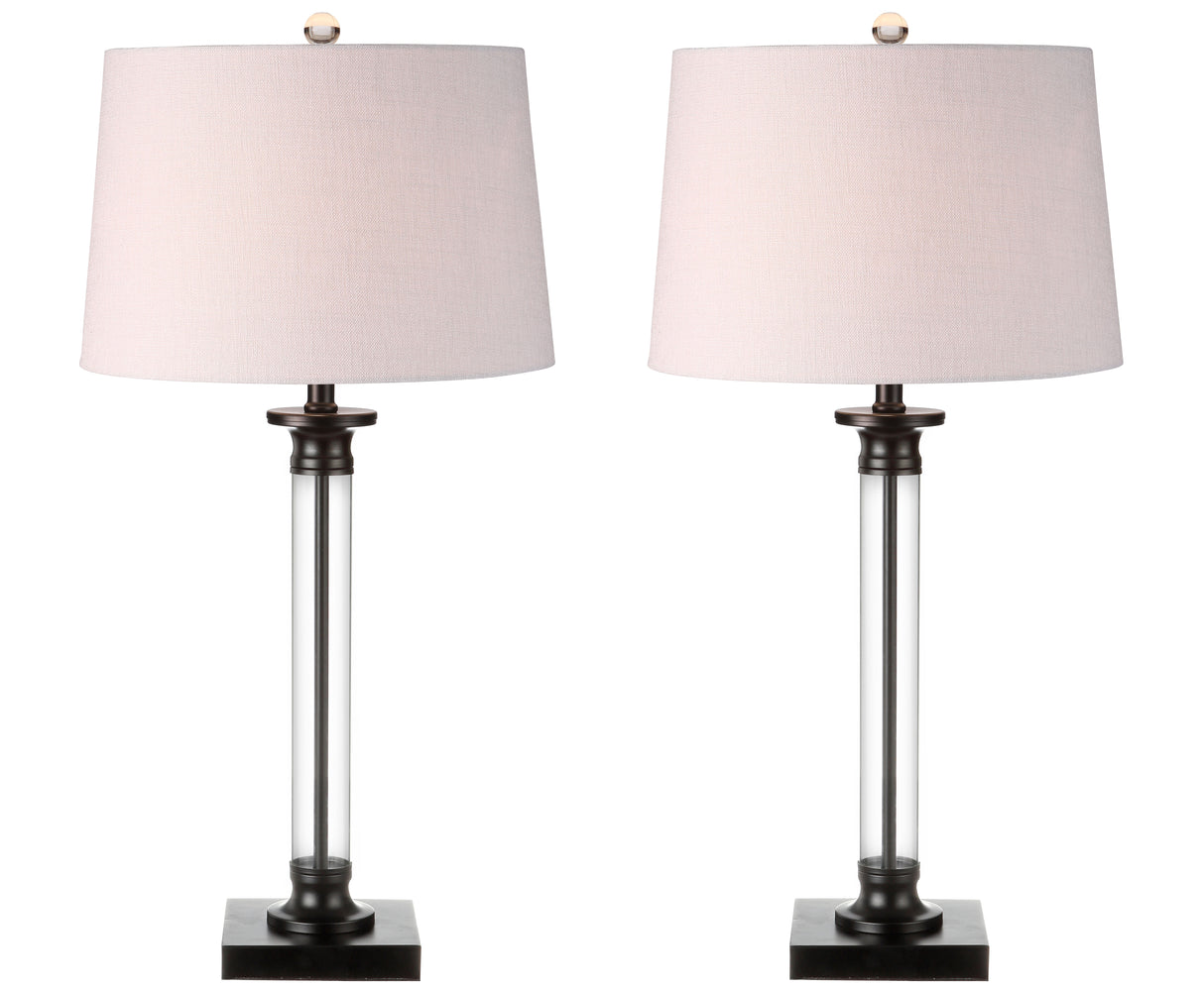 Mason Glass and Metal LED Table Lamp