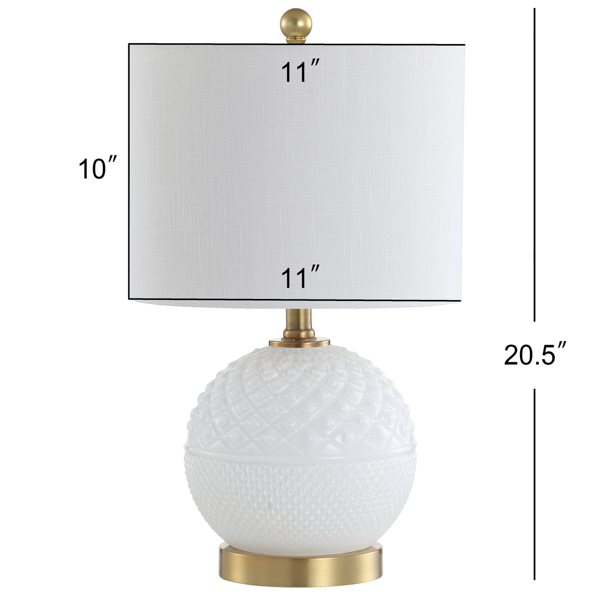 Julienne Glass/Metal LED Table Lamp