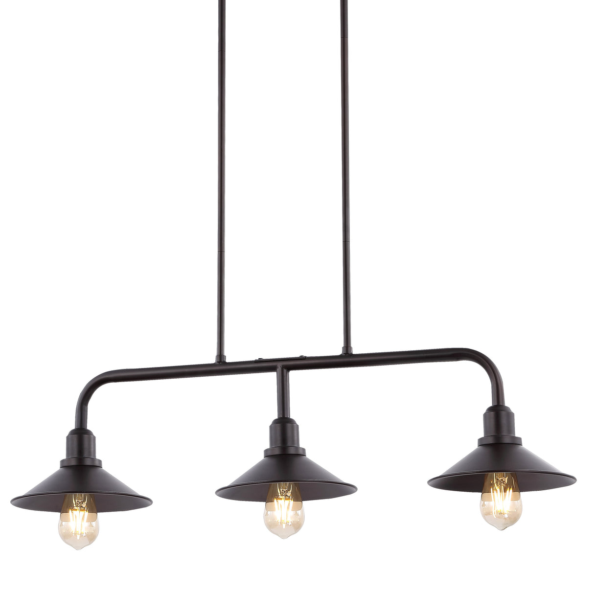 Cade 3-Light Metal Farmhouse Industrial LED Pendant