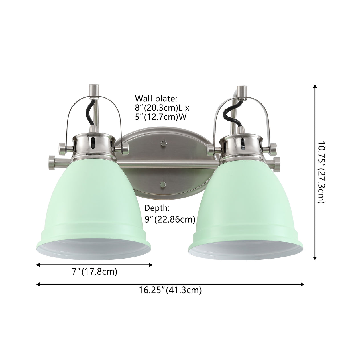 Phineas 2-Light Adjustable Farmhouse Bohemian Iron LED Vanity Light