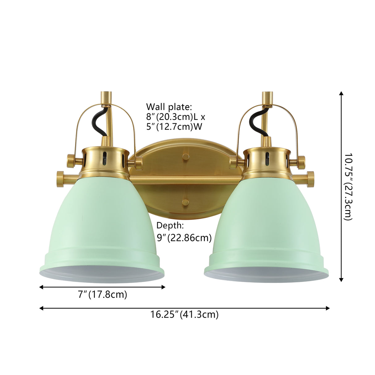 Phineas 2-Light Adjustable Farmhouse Bohemian Iron LED Vanity Light
