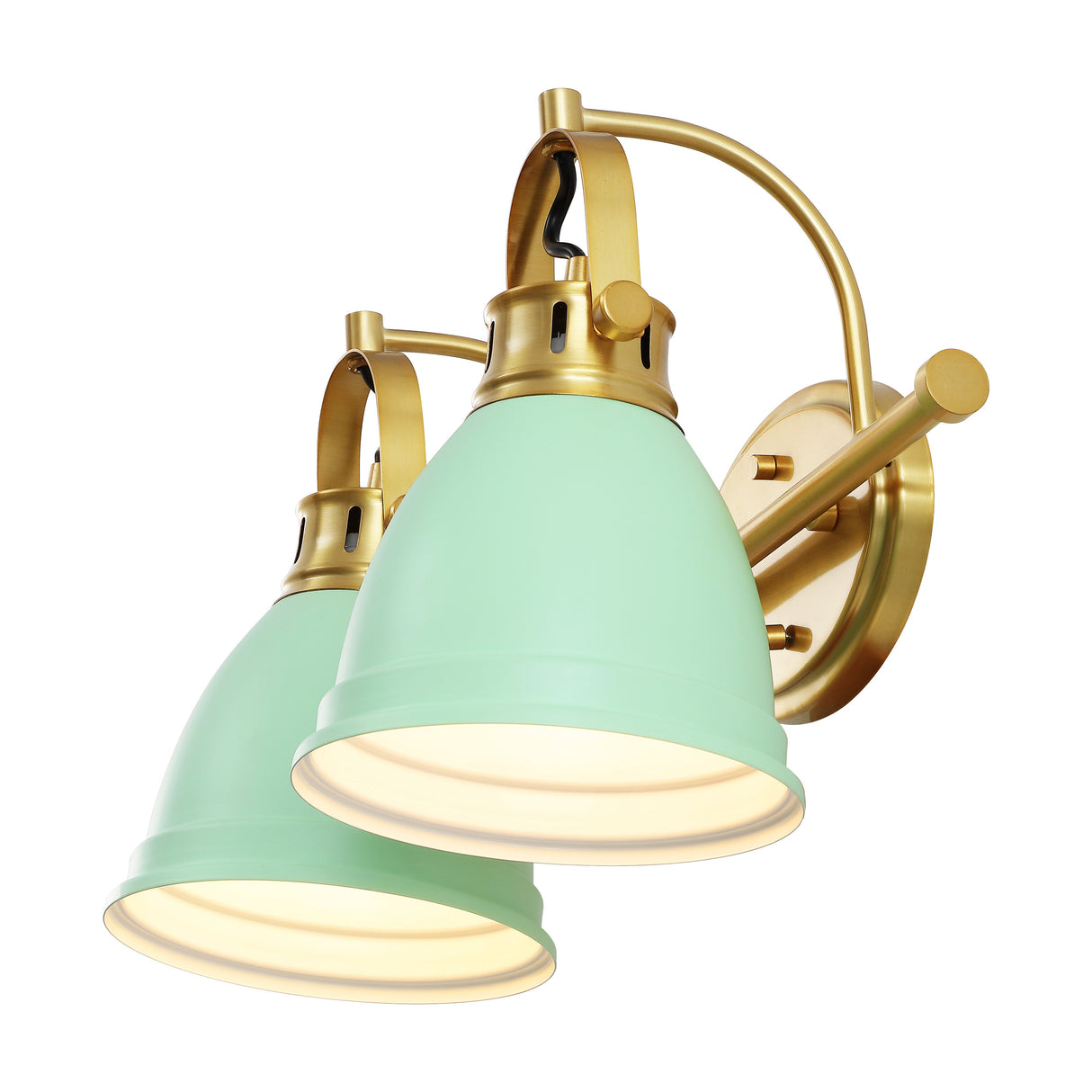Phineas 2-Light Adjustable Farmhouse Bohemian Iron LED Vanity Light