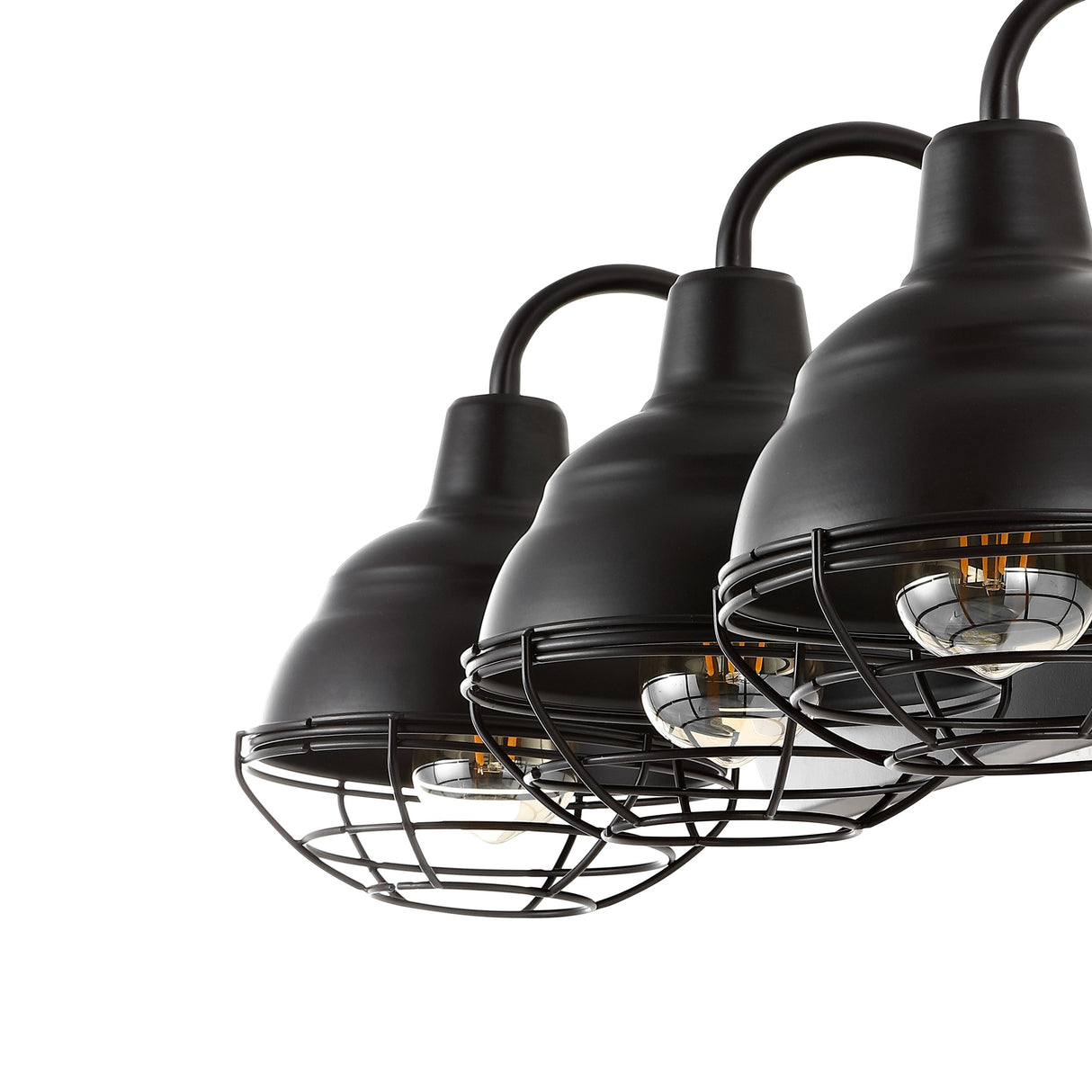 Levi 3-Light Industrial Farmhouse Iron LED Vanity