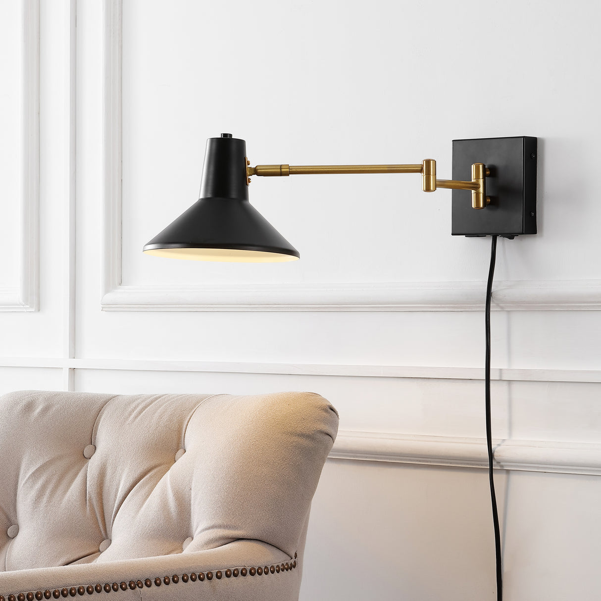 Hygge-Swing-Arm-1-Light-Modern-Midcentury-Iron-USB-Charging-Port-LED-Sconce-Wall-Sconces