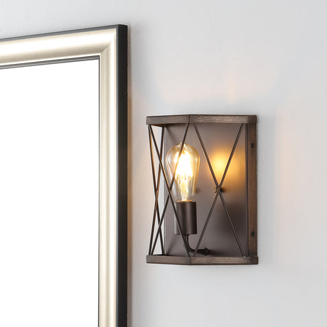 Liam-1-Light-Rustic-Farmhouse-Iron-LED-Sconce-Wall-Sconces