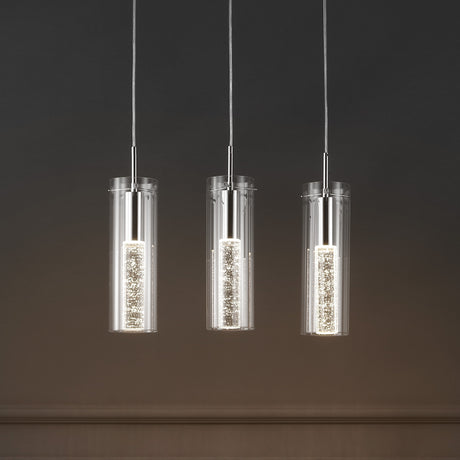 Mium-3-Light-Modern-Style-Iron/Crystal/Glass-Integrated-LED-Linear-Pendant-Pendants