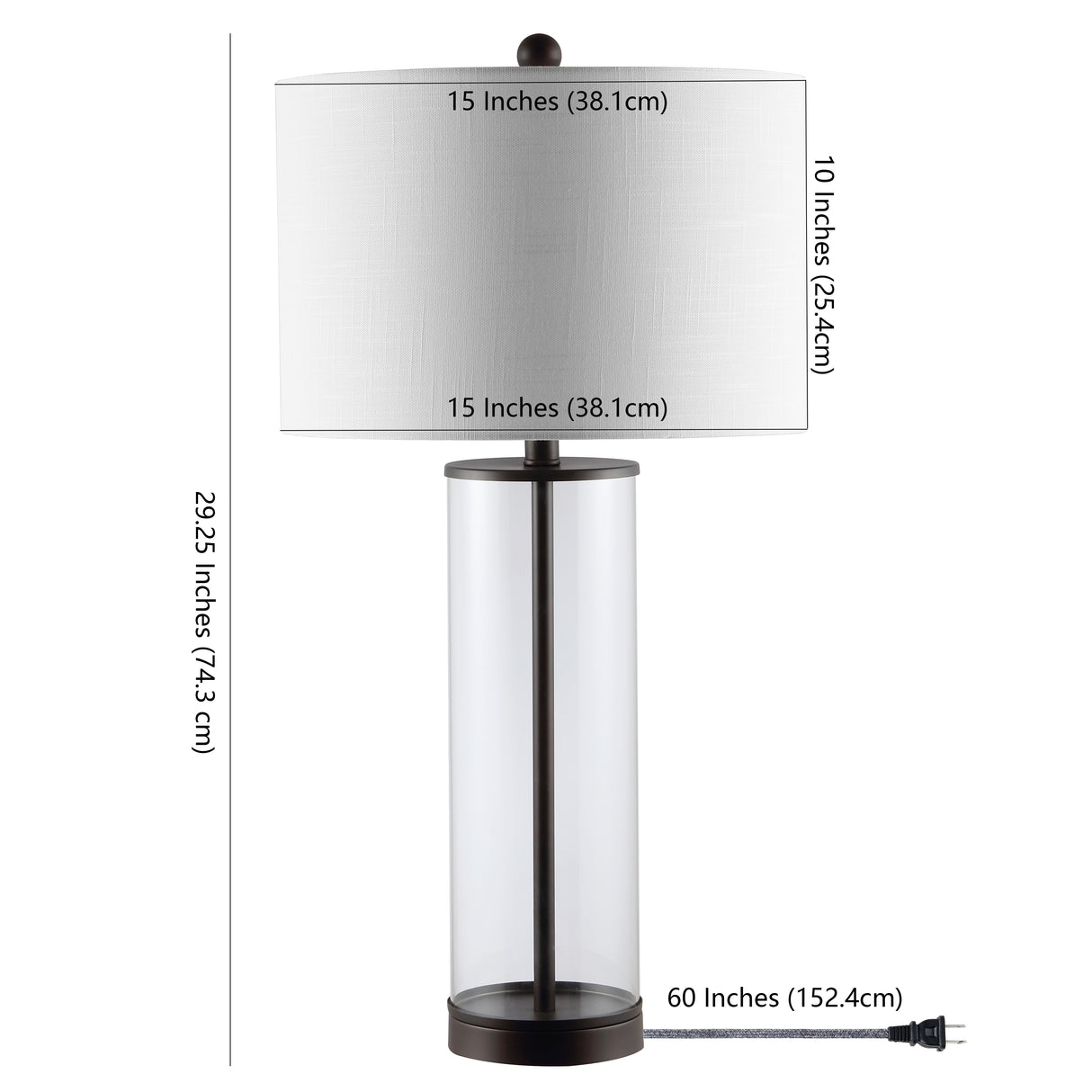 Collins Glass LED Table Lamp