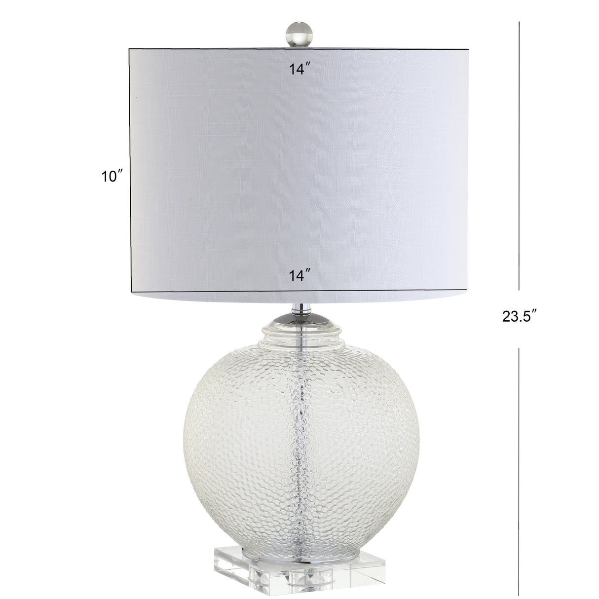 Avery Glass / Crystal LED Table Lamp