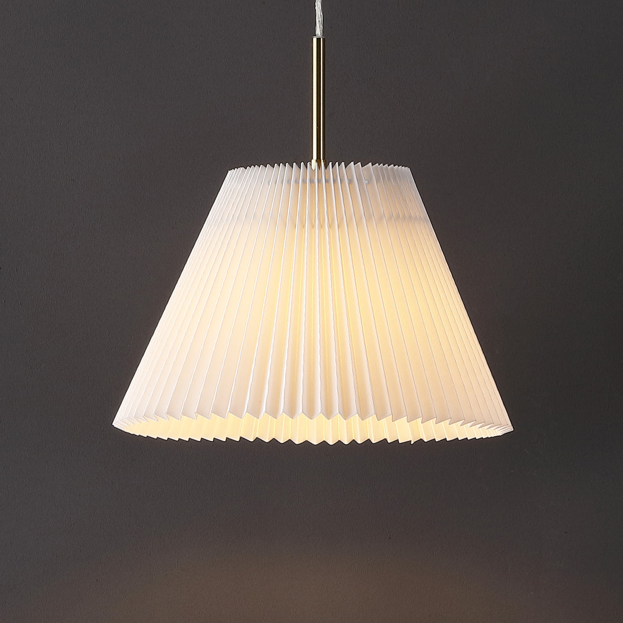 Alden-1-Light-Classic-French-Country-Iron-LED-Pendant-with-Pleated-Shade-Pendants