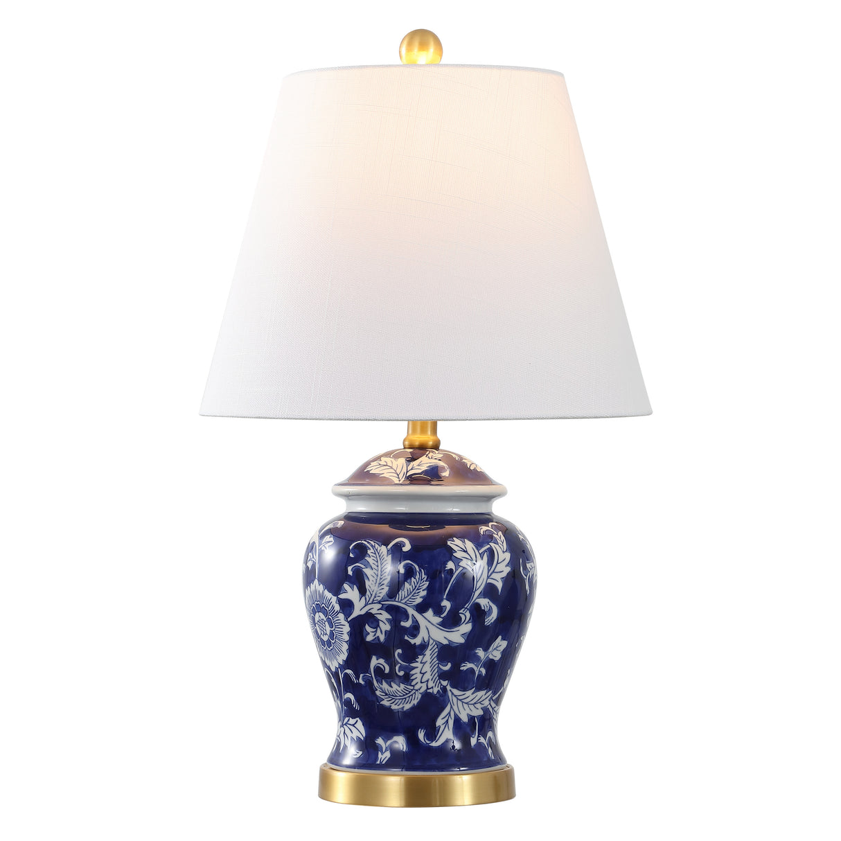 Penelope French Country Ceramic Chinoiserie Ginger Jar LED Table Lamp