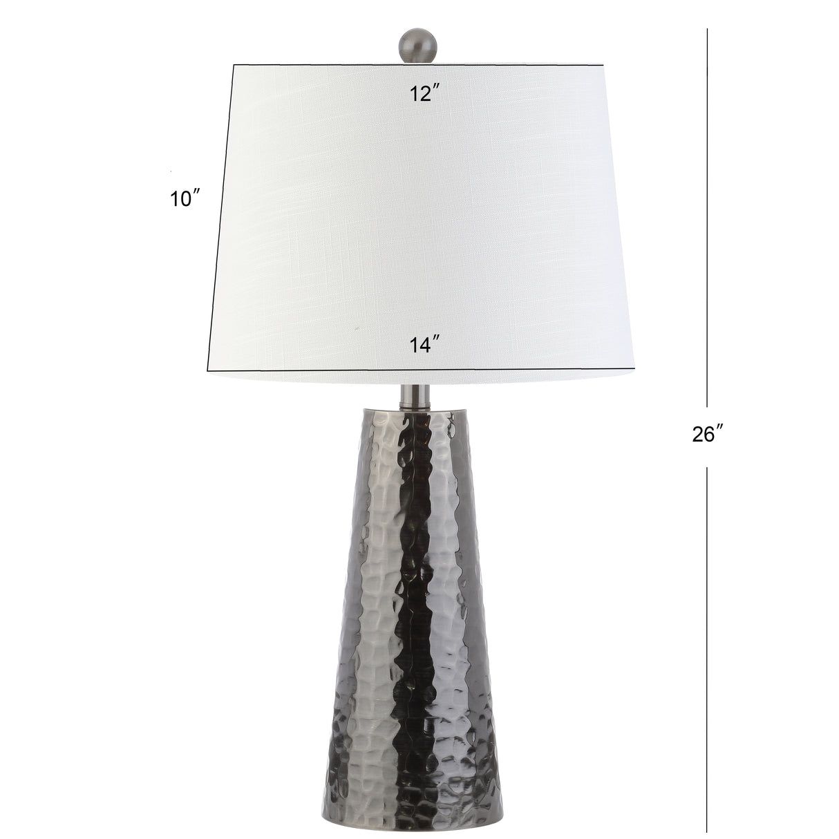 Wells Hammered Metal LED Table Lamp