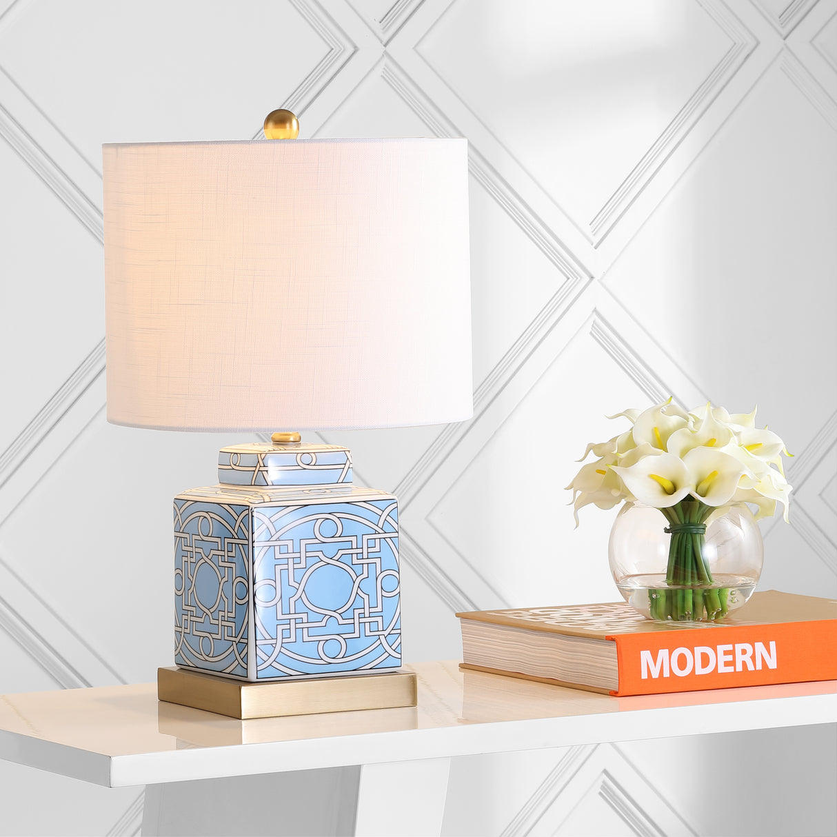 Catherine-Ceramic/Metal-Ginger-Jar-LED-Table-Lamp-Table-Lamps