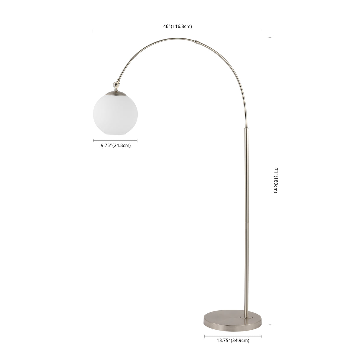 Nora Coastal Vintage Iron LED Floor Lamp