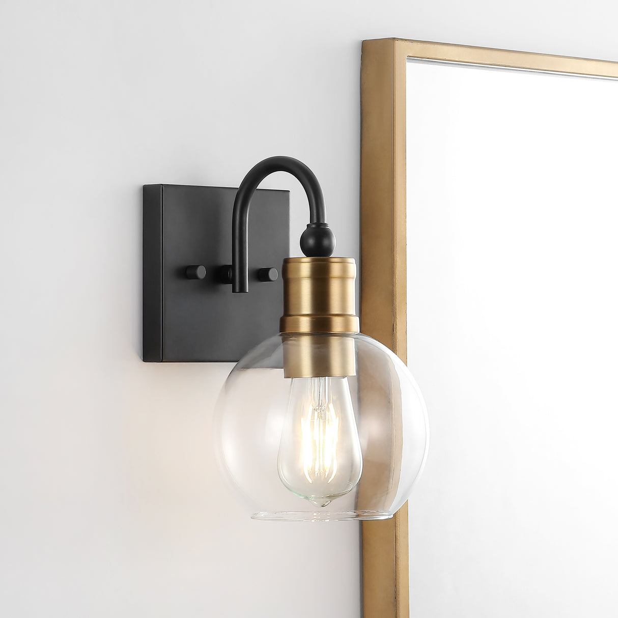 Marais-1-Light-Iron/Glass-Rustic-Vintage-LED-Vanity-Light-Bathroom-Vanity-Lights