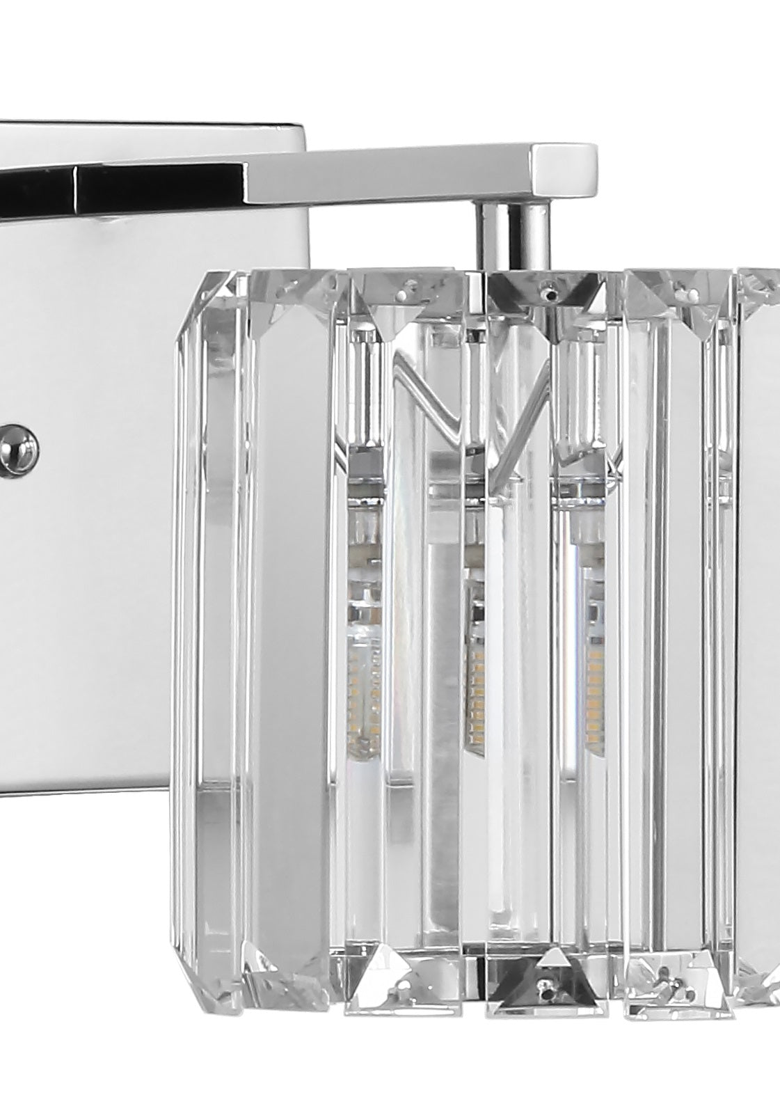 Coco 1-Light Metal/Glass Classic Glam LED Vanity Light