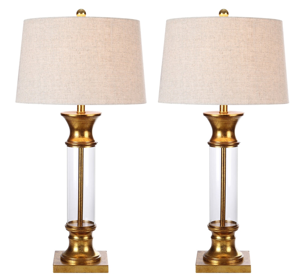 Hunter Metal/Glass LED Table Lamp