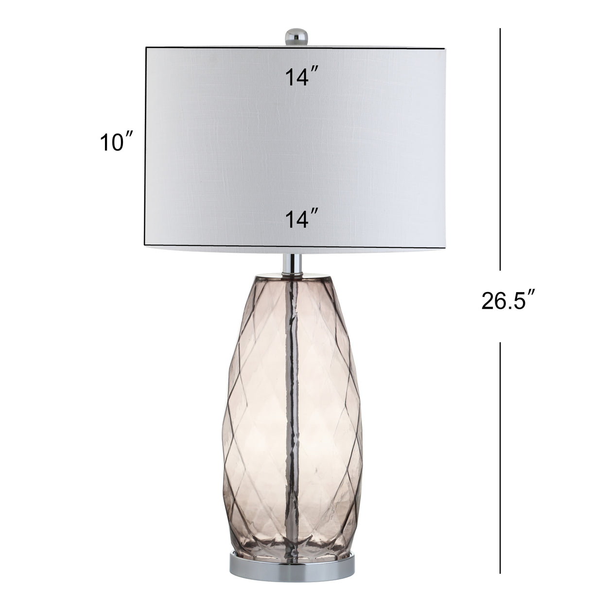 Juliette Glass/Metal LED Table Lamp