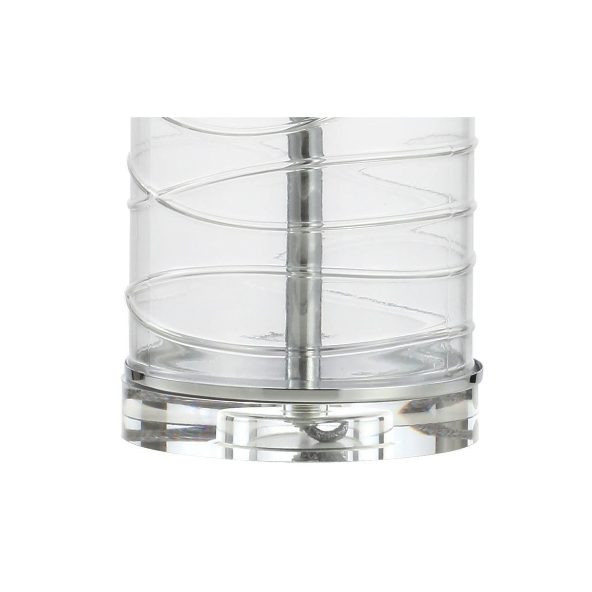 Cole Modern Fused Glass Cylinder LED Table Lamp-Set of 2