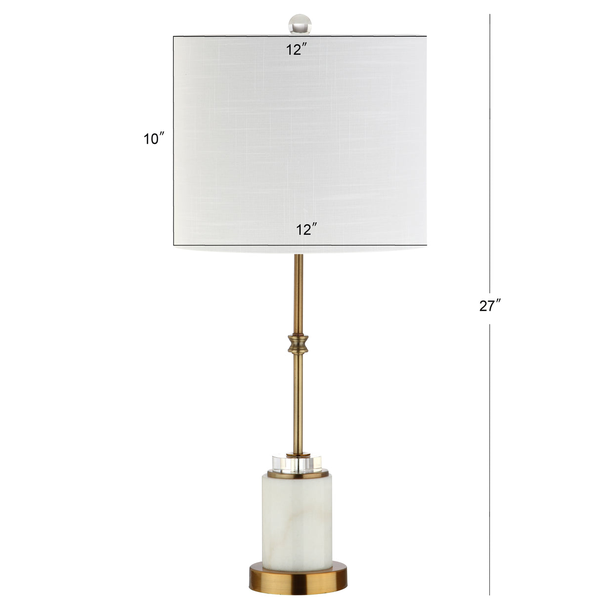 Harper Marble/Crystal LED Table Lamp