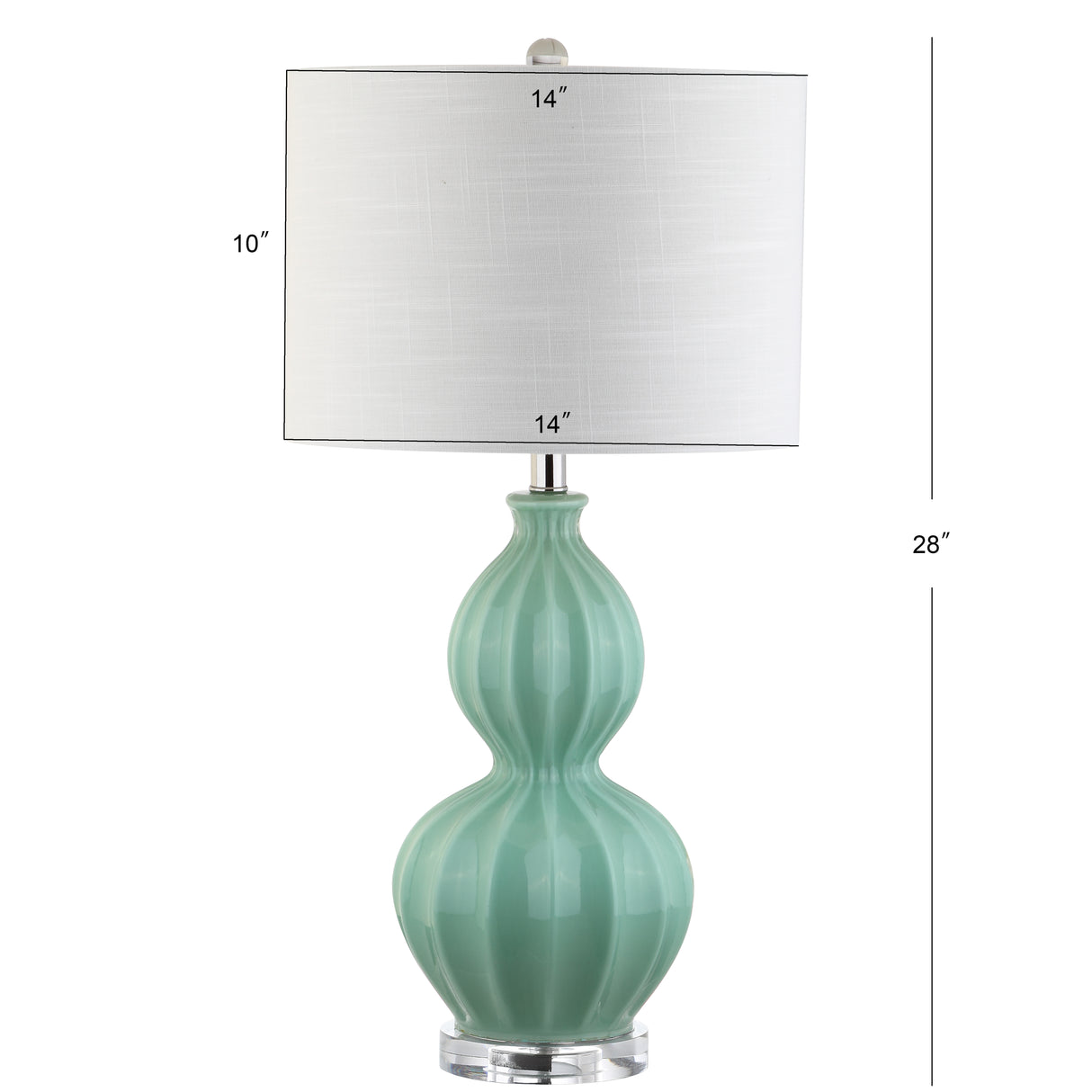Faye Glass LED Table Lamp