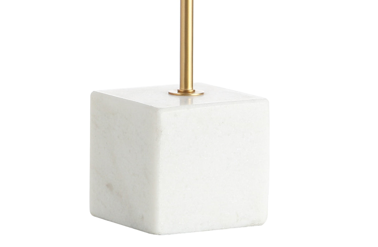 Fisher Marble/Brass LED Table Lamp