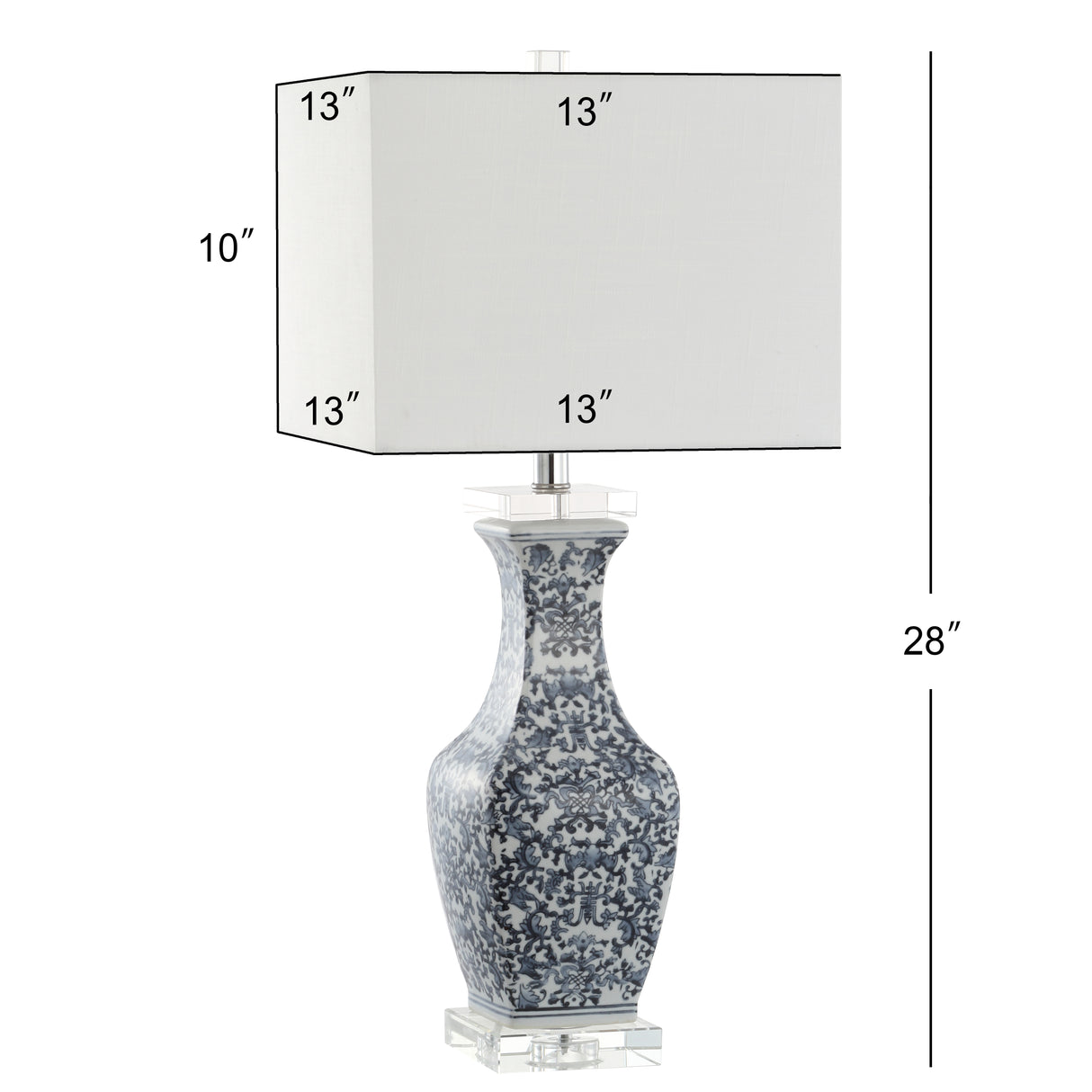 May Ceramic/Crystal LED Table Lamp