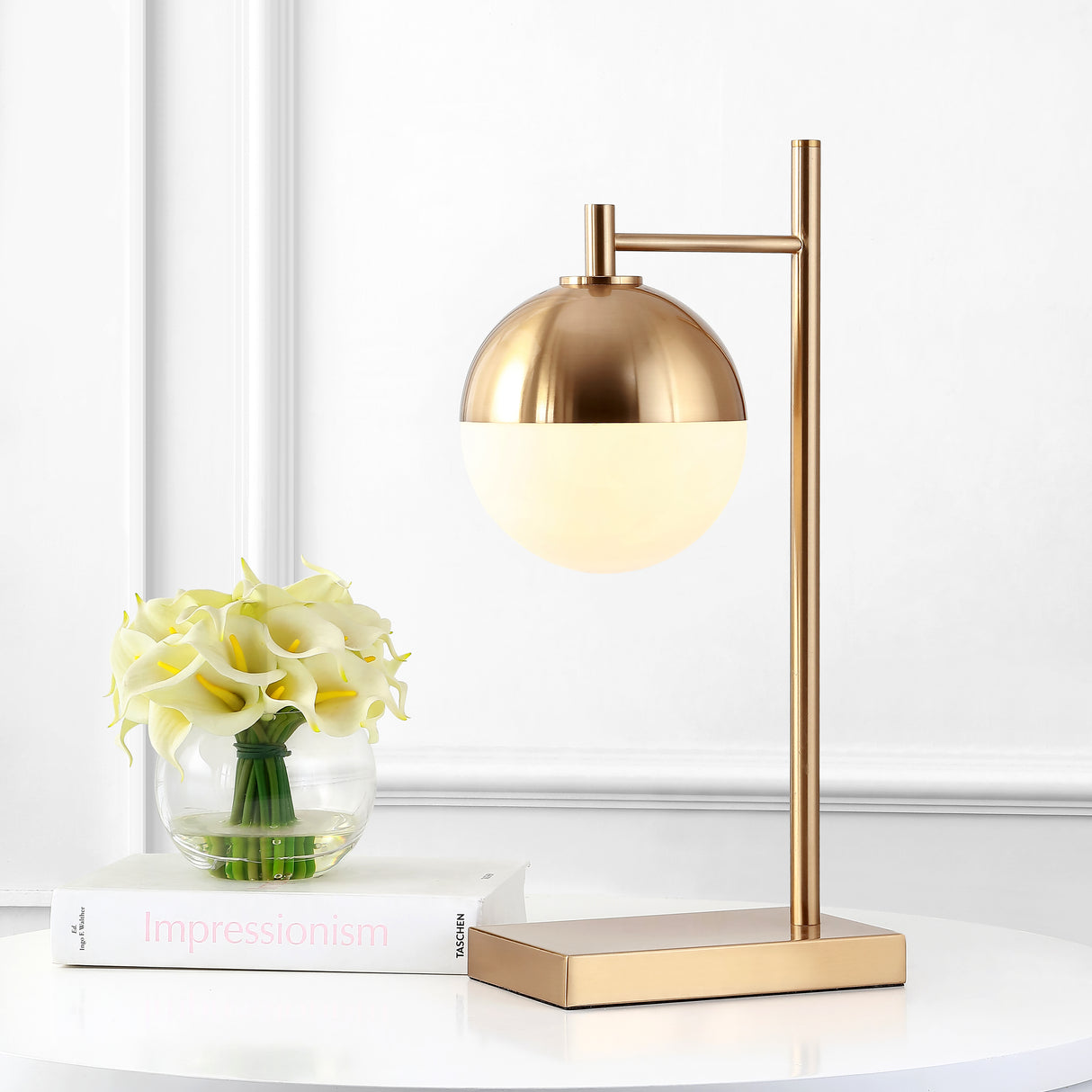 Marcel-Iron/Glass-Art-Deco-Mid-Century-Globe-LED-Table-Lamp-Table-Lamps