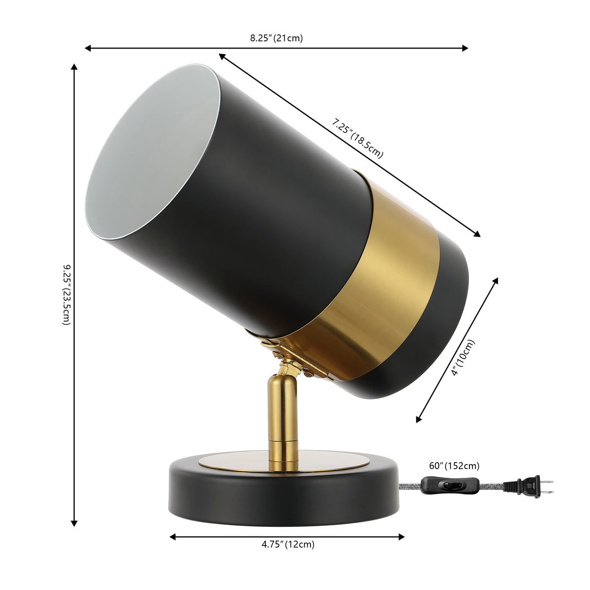 Astra Modern Industrial Iron Adjustable Indoor LED Floor Spotlight