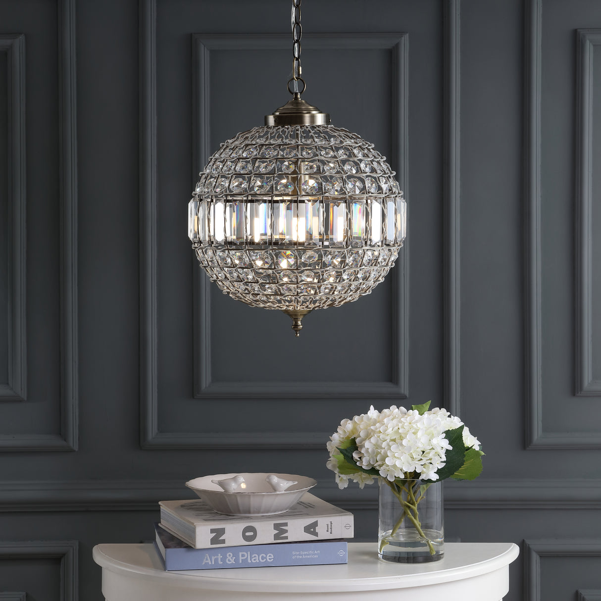 Georgina Crystal/Metal LED Pendant Pendant