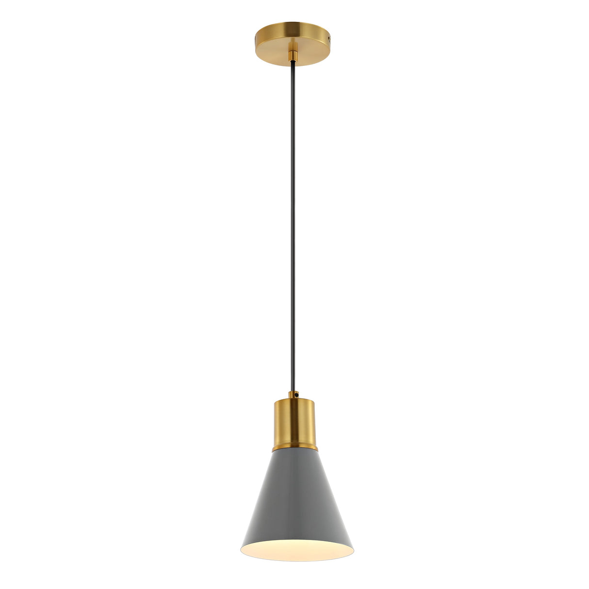 Apollo 1-Light Mid-Century Modern Iron LED Pendant