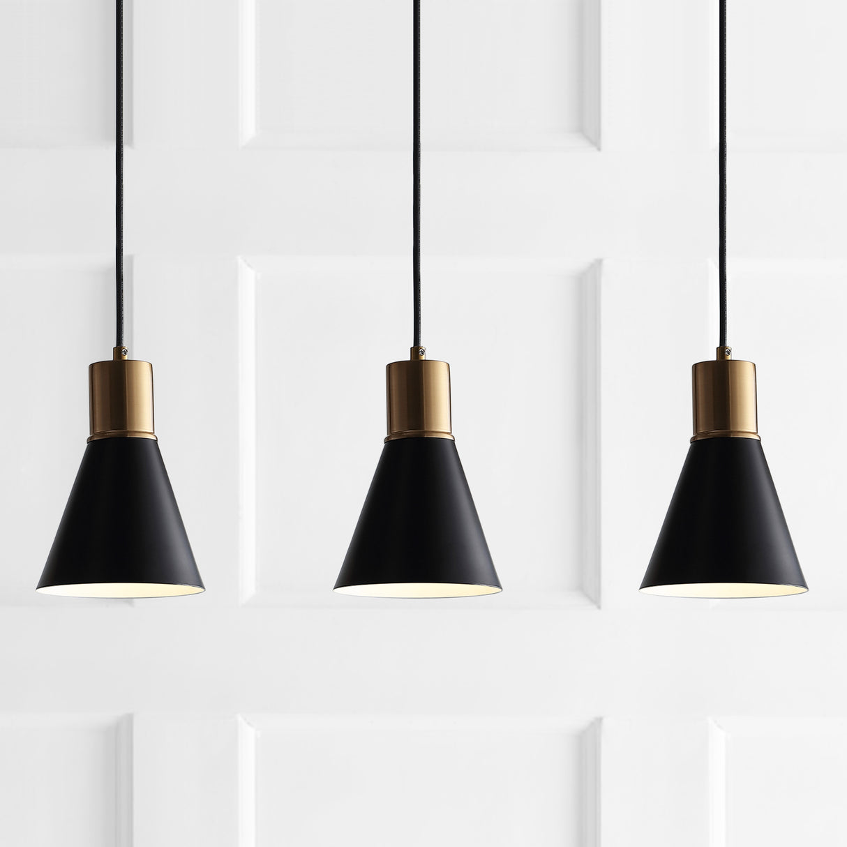 Apollo 3-Light Mid-Century Modern Iron Adjustable Linear LED Pendant