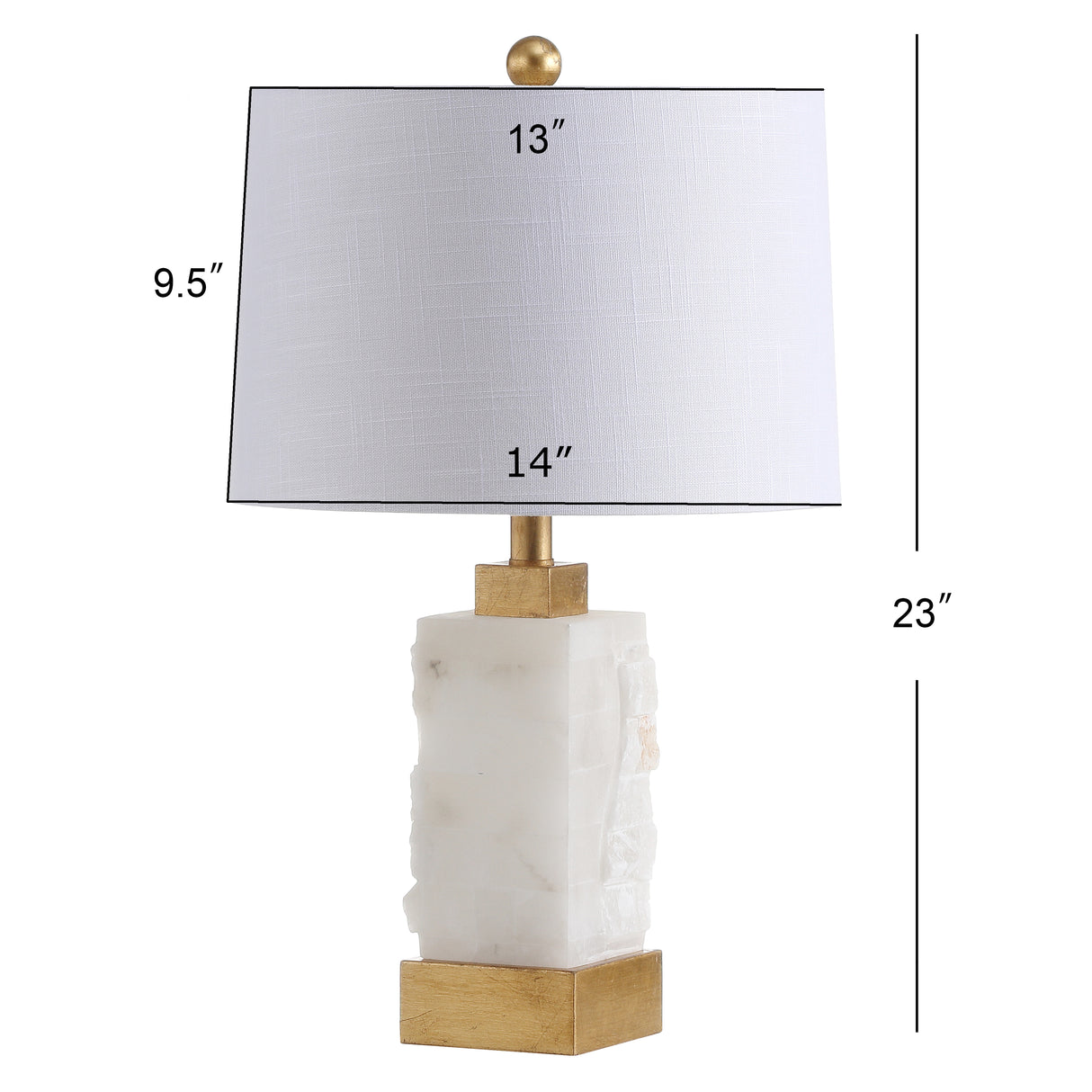 Eloise Alabaster/Metal LED Table Lamp