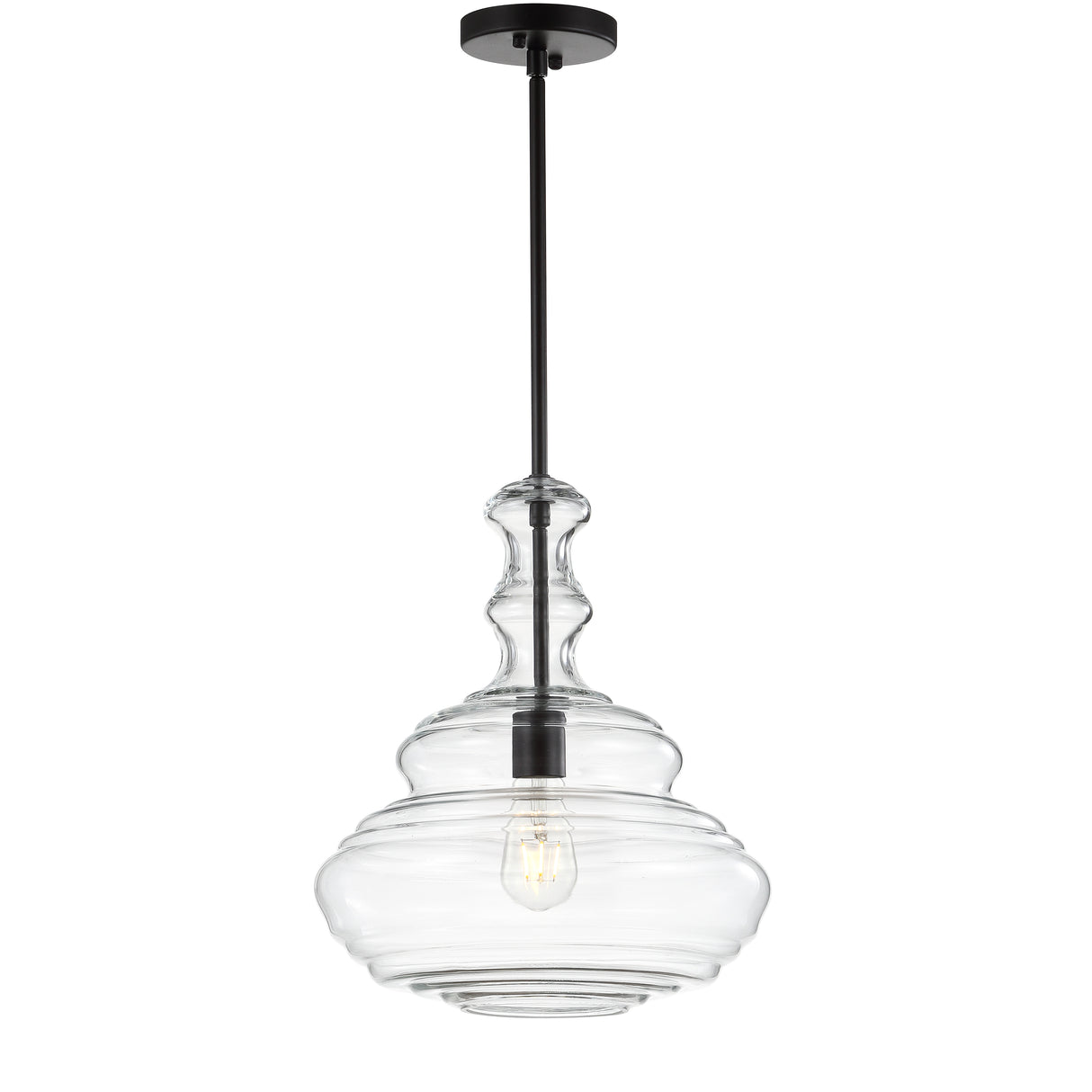 Bettina Glass/Metal LED Pendant