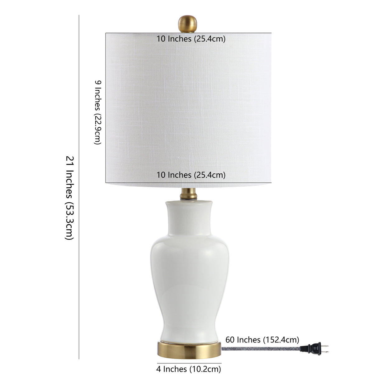 Chi Ceramic/Iron Modern Classic LED Table Lamp