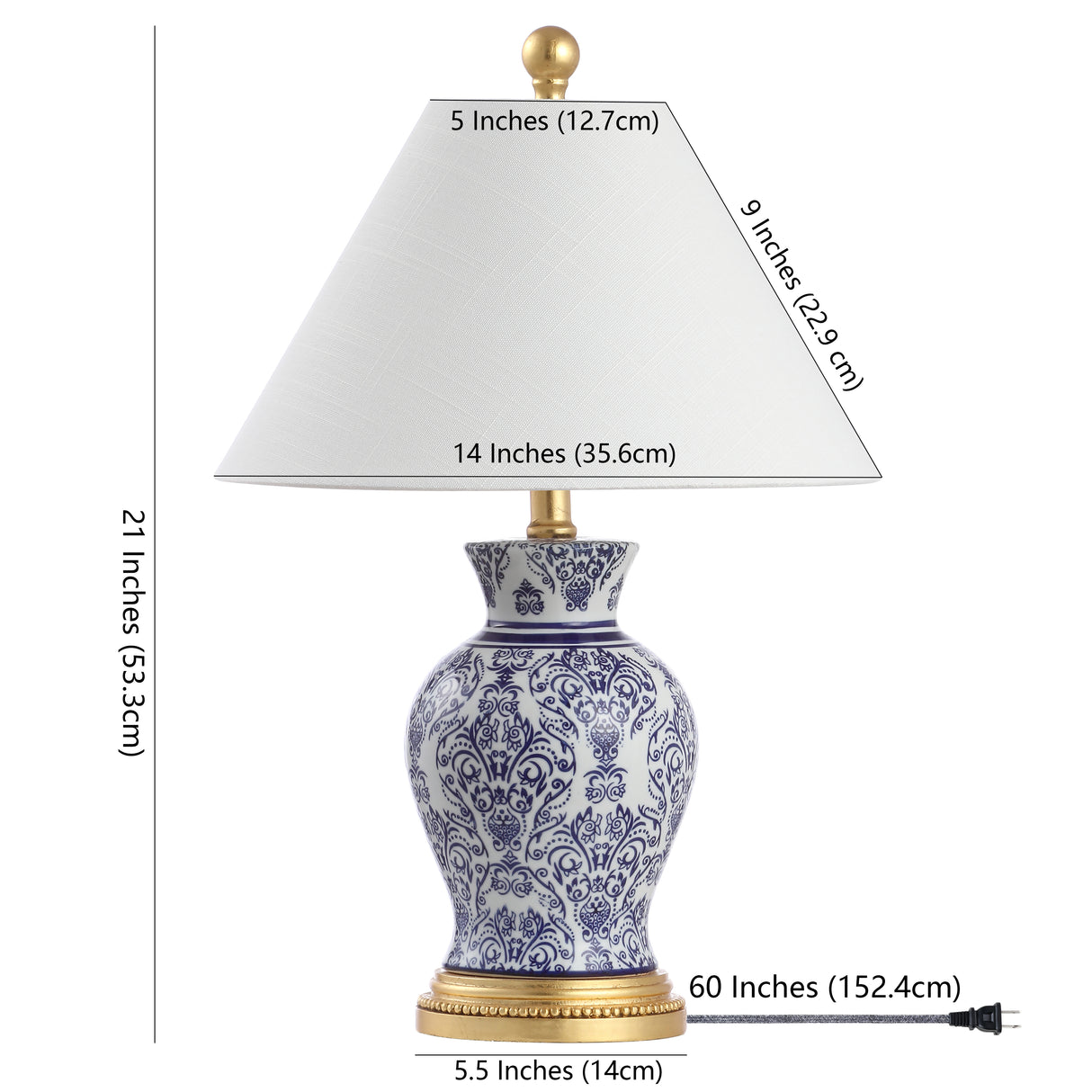 Xia Ceramic/Iron Classic Modern LED Table Lamp