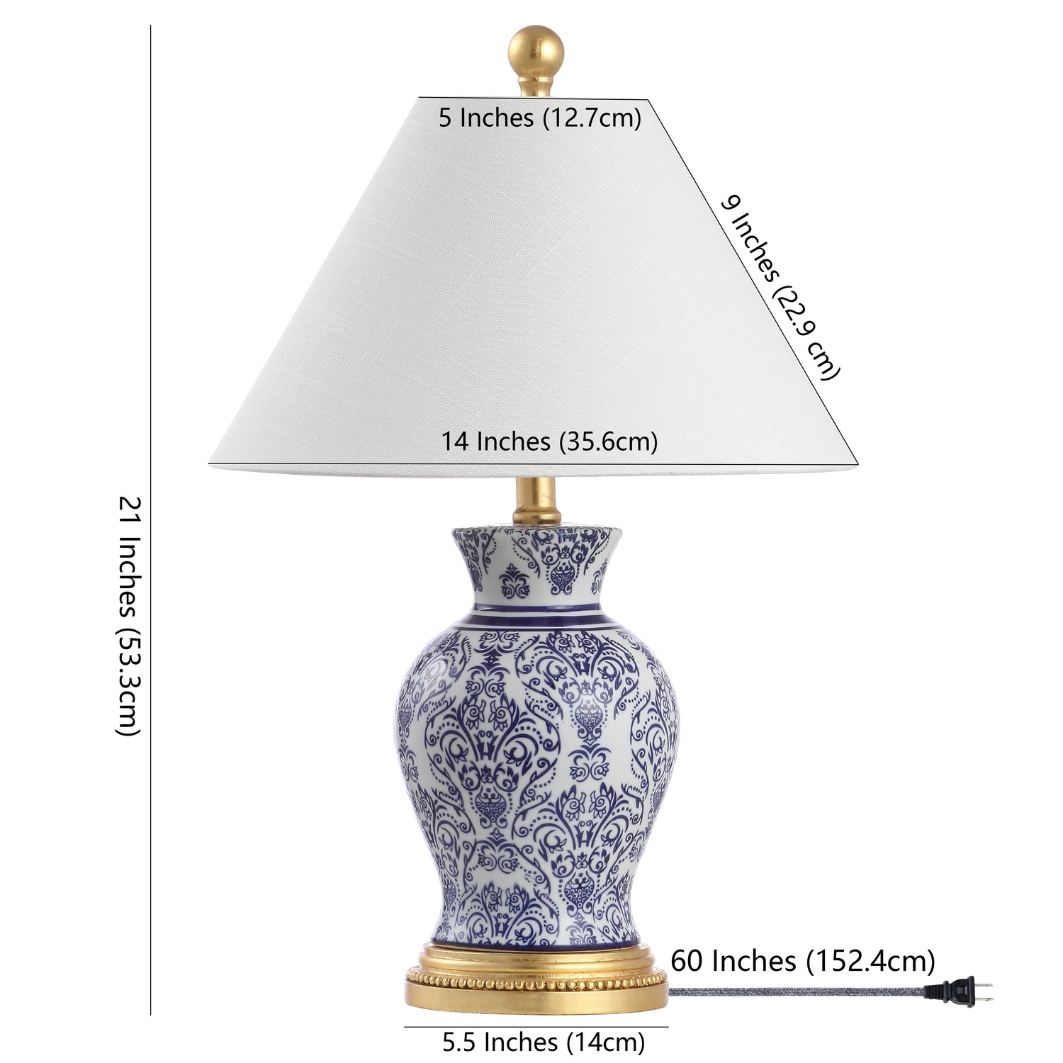 Xia Ceramic/Iron Classic Modern LED Table Lamp
