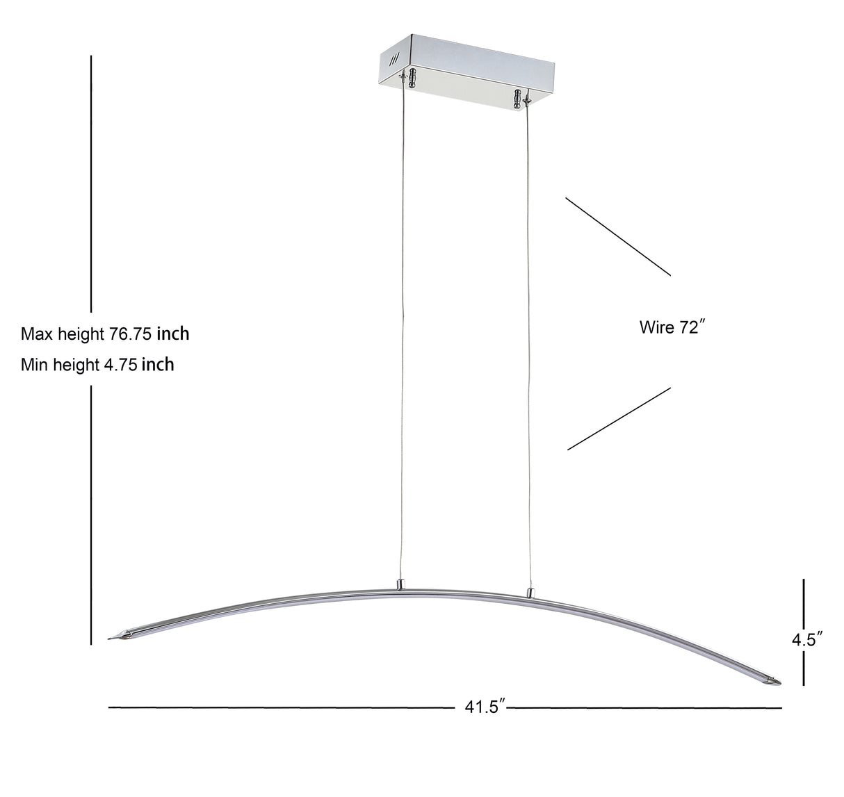 Roxanna Dimmable Adjustable Integrated LED Metal Linear Pendant