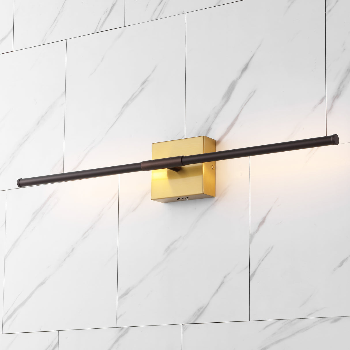 Makena modern minimalist dimmable integrated led metal wall sconce