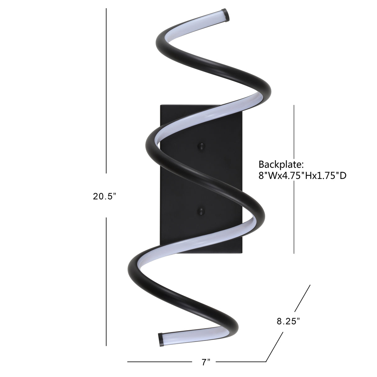 Scribble Modern Metal Integrated LED Vanity Light Sconce