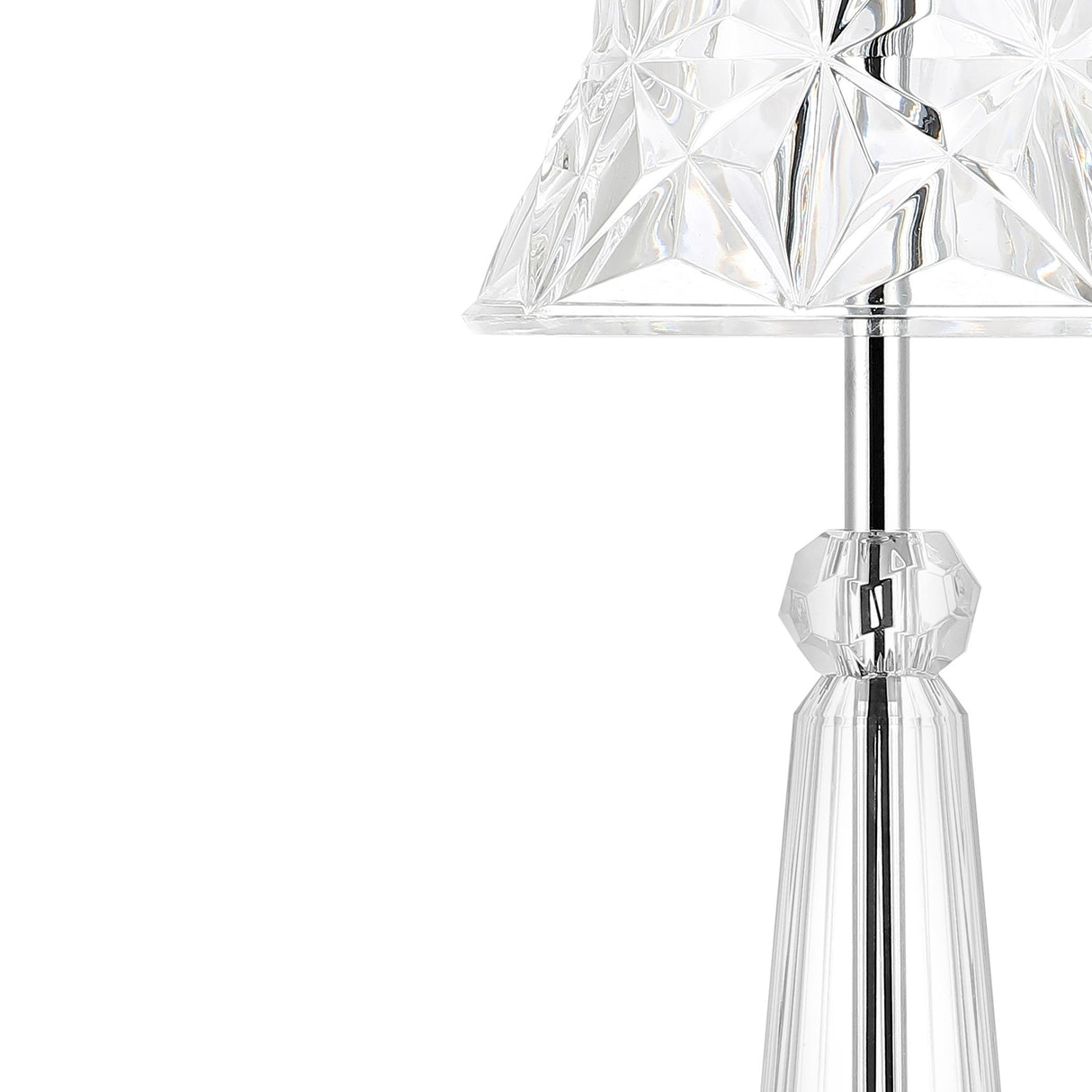 Madelyn Bohemian Classic Acrylic Rechargeable Integrated Portable LED Table Lamp