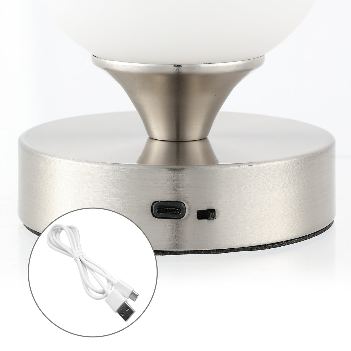 Eli Modern Minimalist Iron Rechargeable Integrated Portable LED Table Lamp