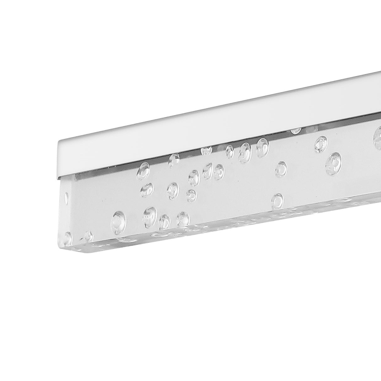 Mario 1-Light Modern Contemporary 360-Degree Rotatable Iron/Seeded Acrylic Integrated LED Vanity Light
