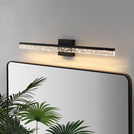 Ingres-1-Light-Modern-Contemporary-360-Degree-Rotatable-Iron/Seeded-Acrylic-Integrated-LED-Vanity-Light-Bathroom-Vanity-Lights