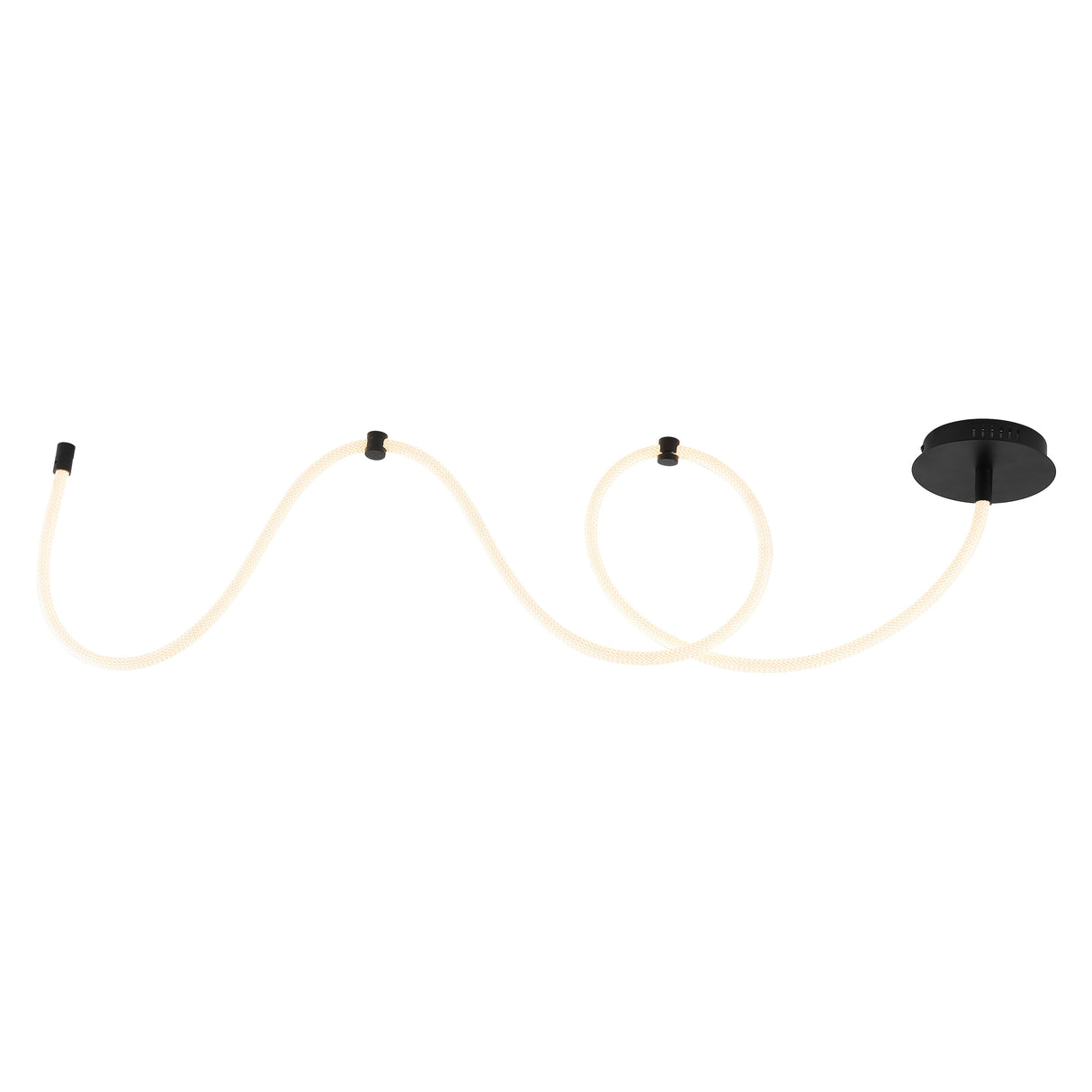 Serafina 360° Adjustable Neon Rope LED Flush Mount