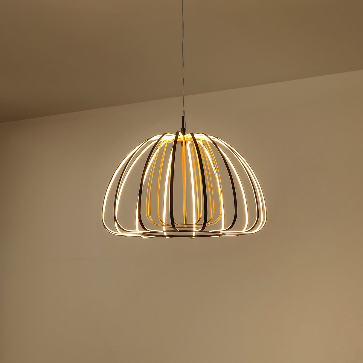 Gigi-Modern-Glam-Metal-Adjustable-Dimmable-Stripe-Cage-Integrated-LED-Pendant-Pendants