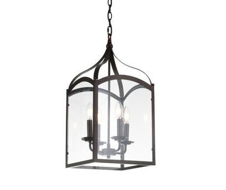 Ruth-4-light-Traditional-Classic-Lantern-Metal/Glass-LED-Pendant-Pendants