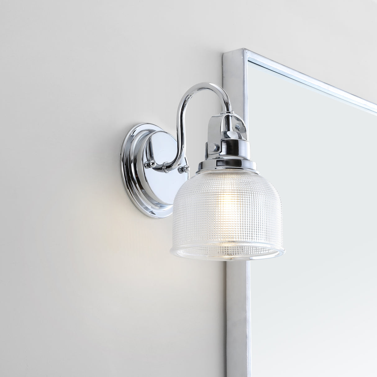 Virginia 1-Light Metal/Glass LED Vanity Light