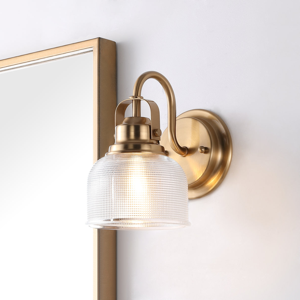 Virginia 1-Light Metal/Glass LED Vanity Light