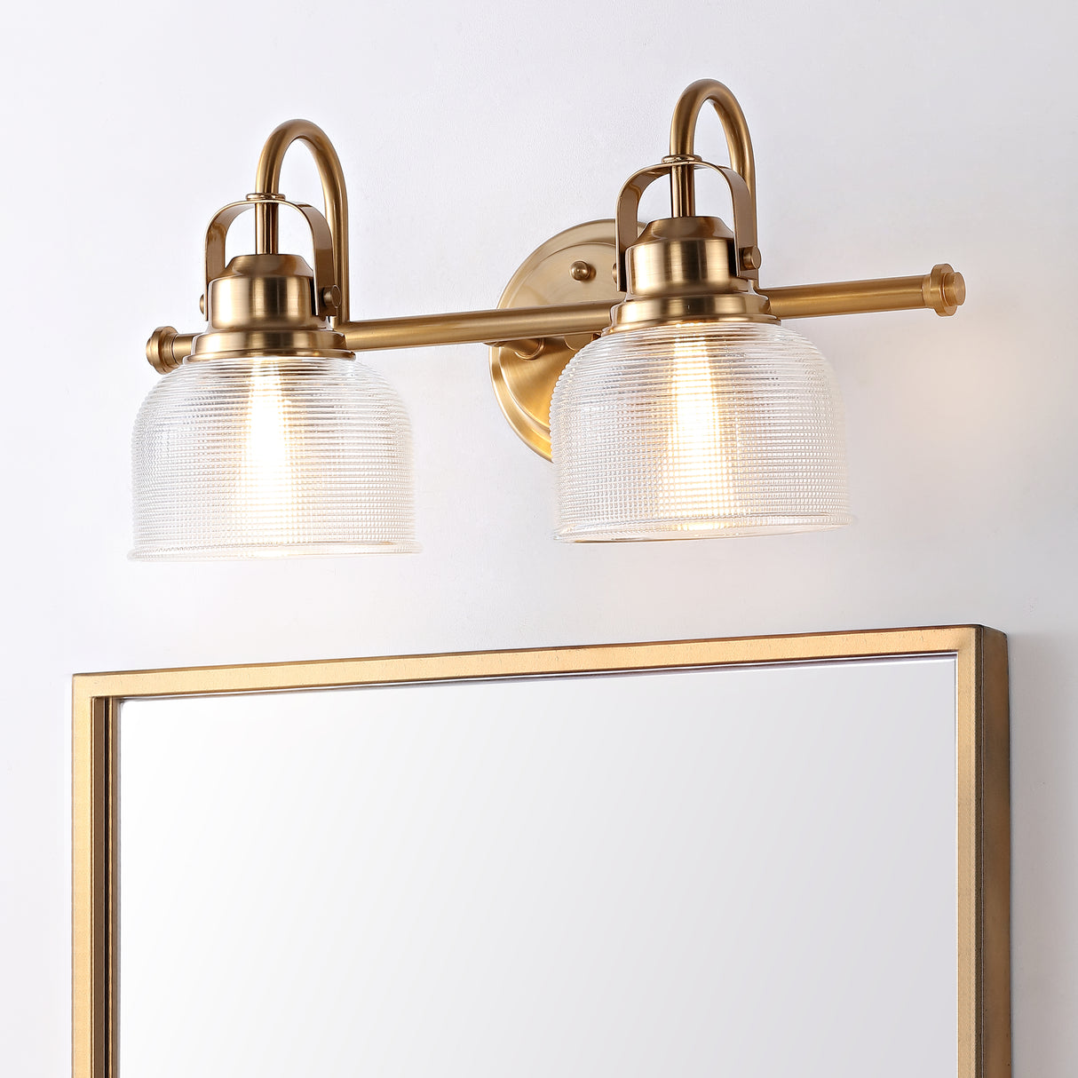 Virginia 2-Light Metal/Glass LED Vanity Light