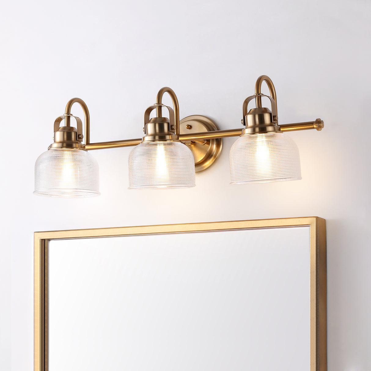Virginia 3-Light Metal/Glass LED Vanity Light